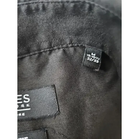 Jones New York Signature Slim Fit Buttoned Shirt Size M 15-15.5  32/33 corpcore - Picture 5 of 12